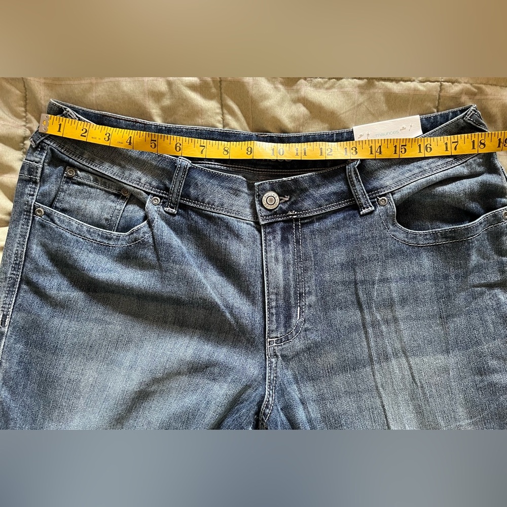 Maurice’s slim boot Denim Flex mid-rise blue jeans 16W regular length NWT - Picture 4 of 8